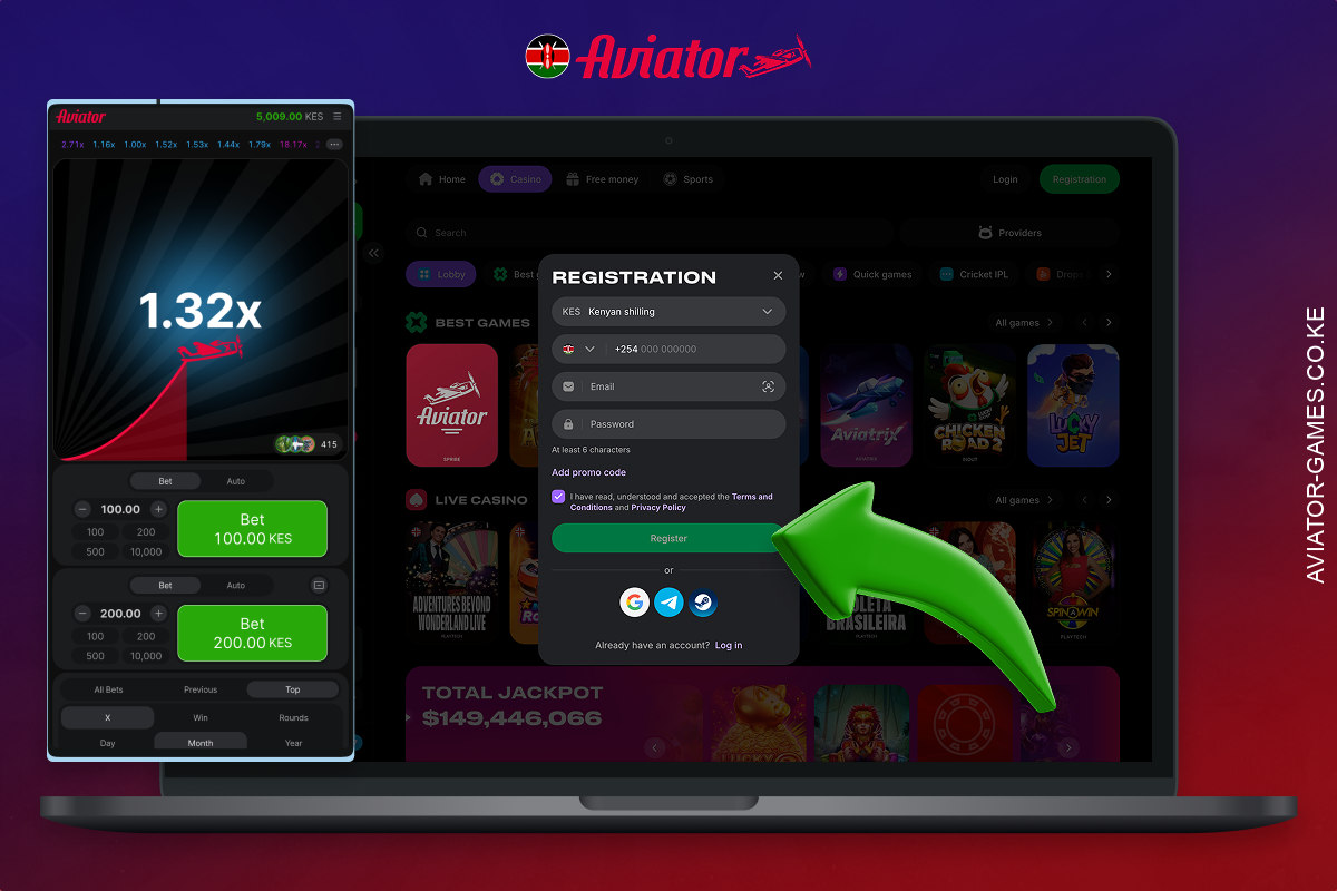 The process of depositing funds into the Aviator game in Kenya begins with registration and ends with receiving payment confirmation